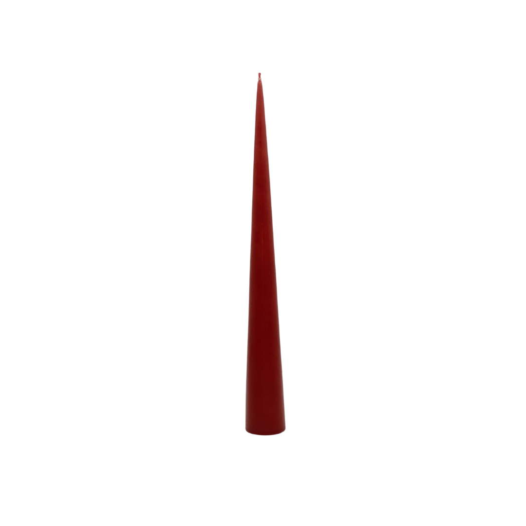 Danish Cone Candle - Rust Red 23cm