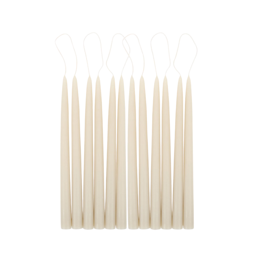 Taper Candles - Parchment (12" pair)