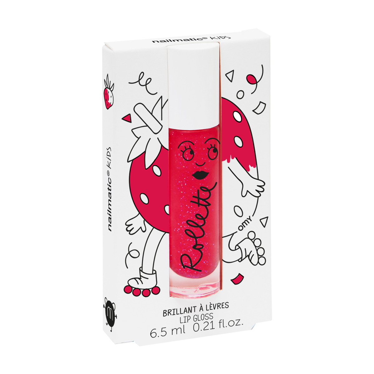 Rollette Lip Gloss -  Strawberry
