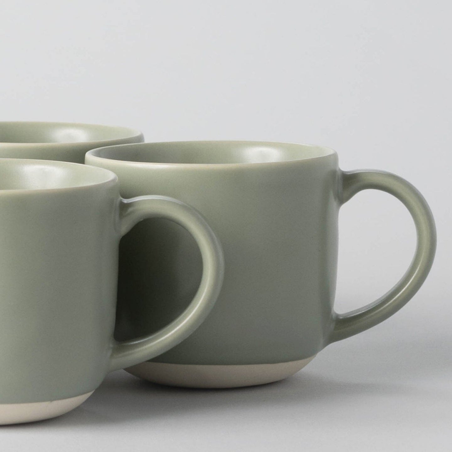 The Mugs (Set of 4) - Beachgrass Green