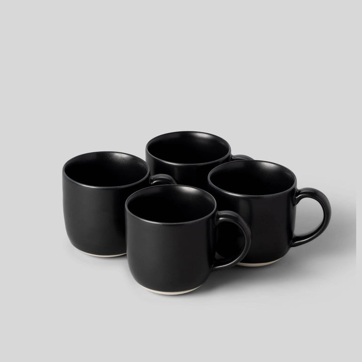 The Mugs (Set of 4) - Ash Black (Limited Edition)