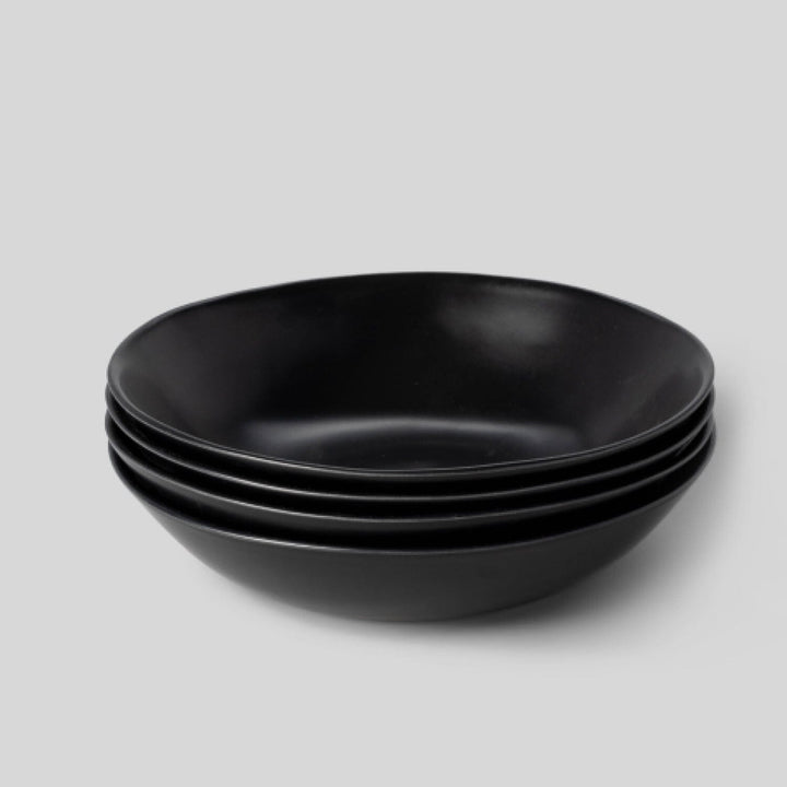 The Pasta Bowls (Set of 4) - Ash Black (Limited Edition)