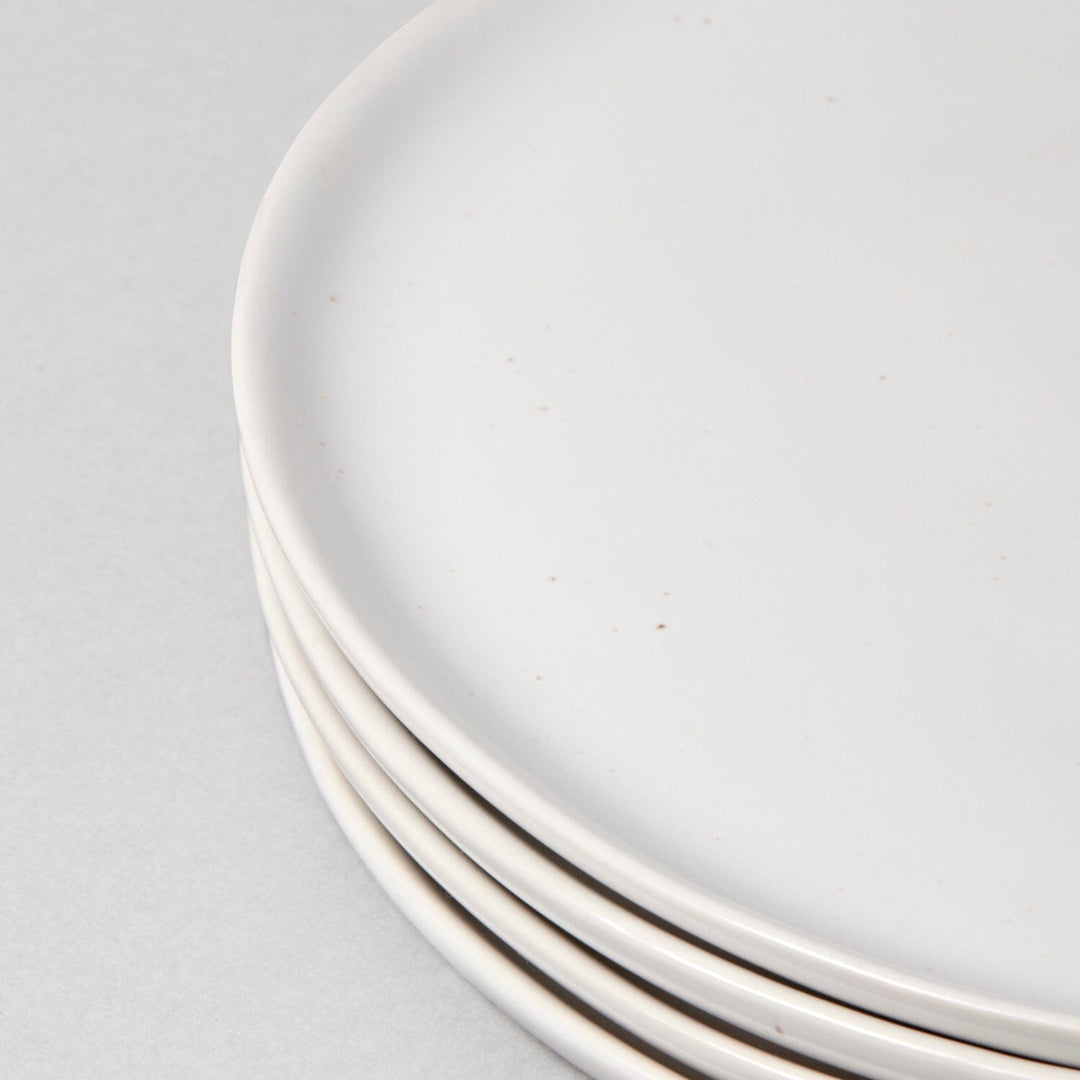 The Salad Plates (Set of 4) - Speckled White