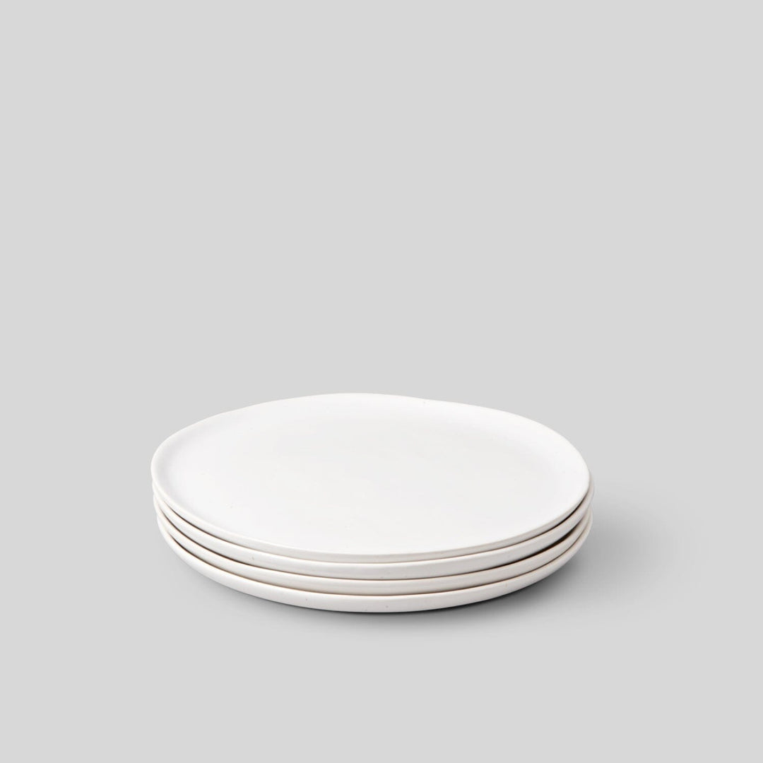 The Salad Plates (Set of 4) - Speckled White