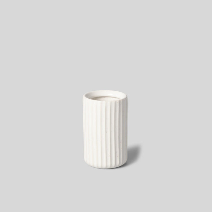 The Short Bud Vase - Speckled White