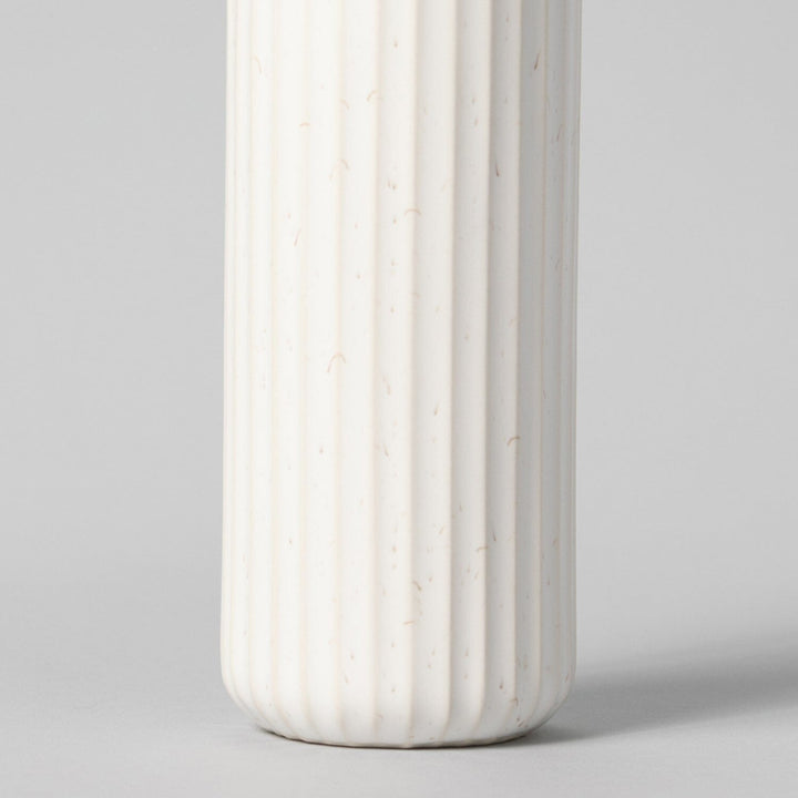 The Tall Bud Vase - Speckled White